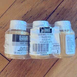 Soft body yellow liquitex 3 pack acrylic paint